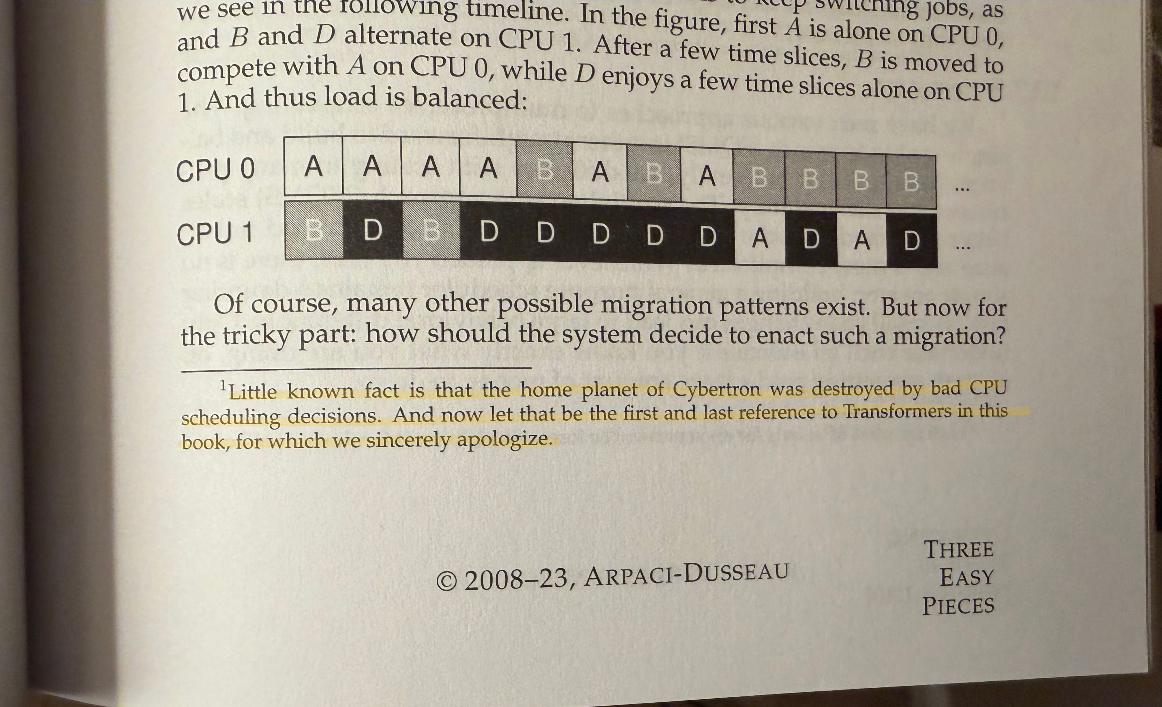 Jokes in OSTEP